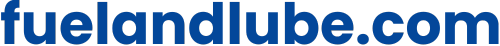 Blue text logo: fuelandlube.com on black background.